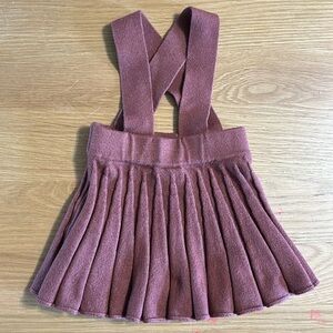 Zara pleated skirt with attached straps